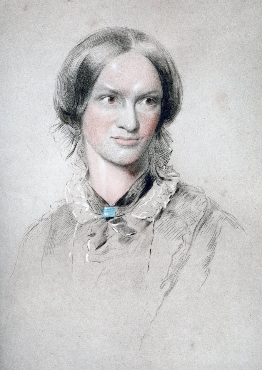 英国小说家夏洛特·勃朗特（Charlotte Bronte），1850年。 作者 乔治·里士满