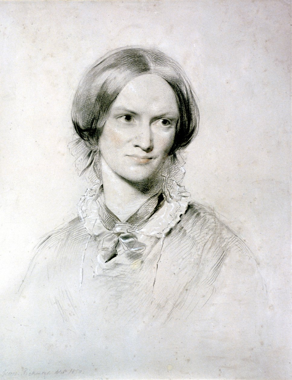 夏洛特·勃朗特（Charlotte Bronte），英国小说家，1850年 作者 乔治·里士满