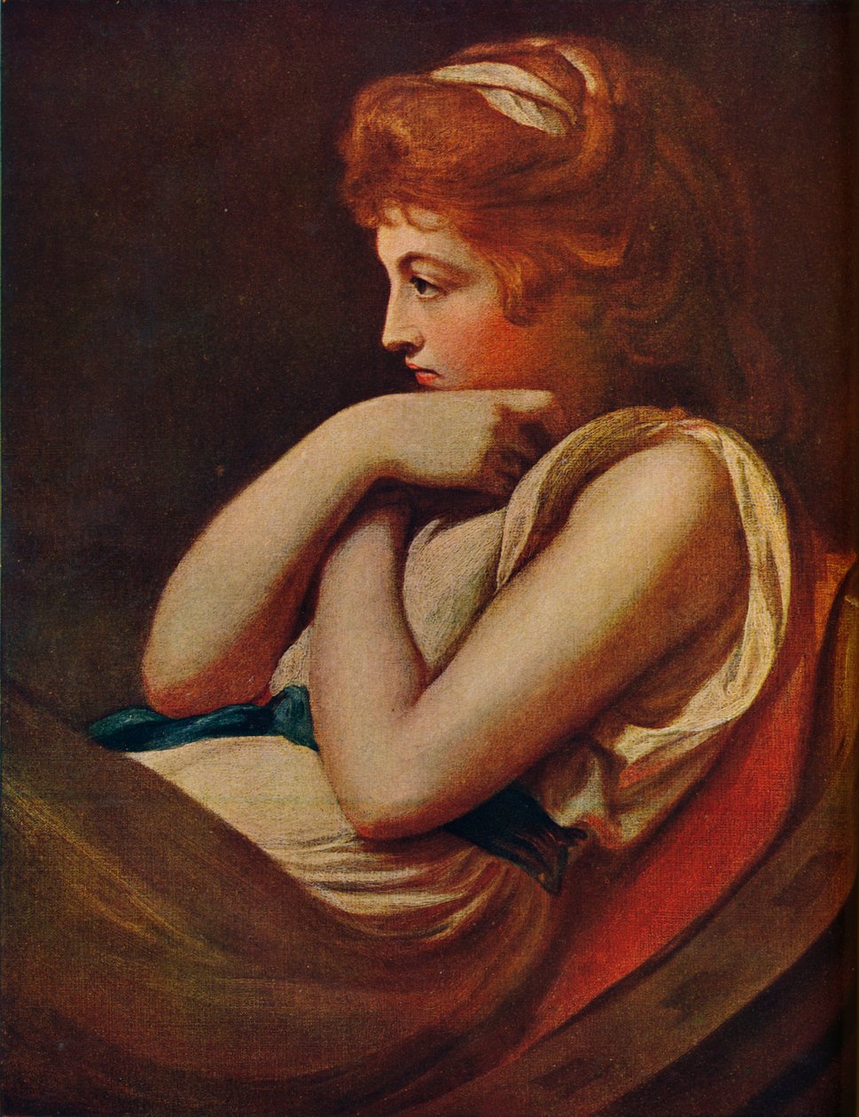 艾玛·汉密尔顿夫人，c1785，1909 作者 乔治·罗姆尼