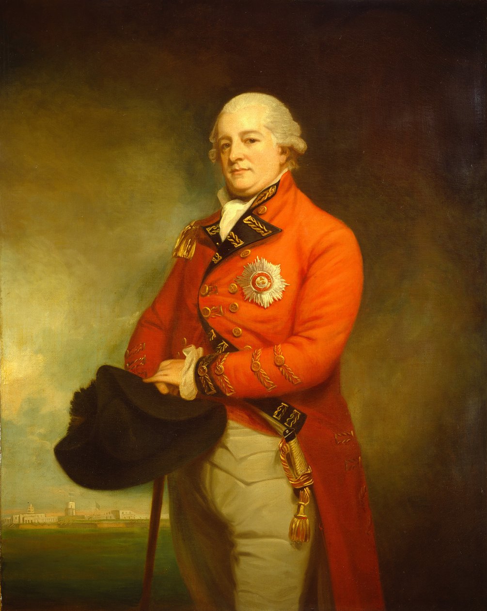 阿奇博尔德-坎贝尔爵士少将，1790-1792。 作者 乔治·罗姆尼