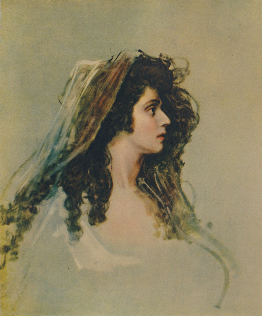 莎拉·西顿（Sarah Siddons），1755-1831年，c1785，1948年。 作者 乔治·罗姆尼