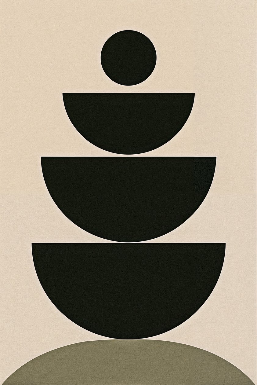 平衡仪式，2024 年（丙烯酸画布） 作者 乔治·罗莎莉