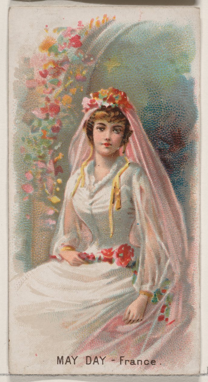 法国五一节，来自杜克牌香烟的假期系列N80，1890年，1890年。 作者 乔治·S·哈里斯父子