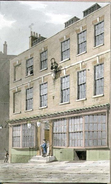 希腊咖啡馆，Devereaux Court，1809 作者 乔治·谢泼德