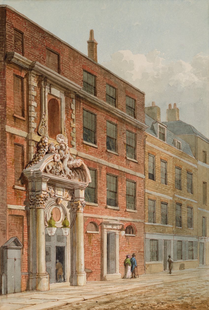 The Merchant Taylors Hall，伦敦，1810（wc） 作者 乔治·谢泼德