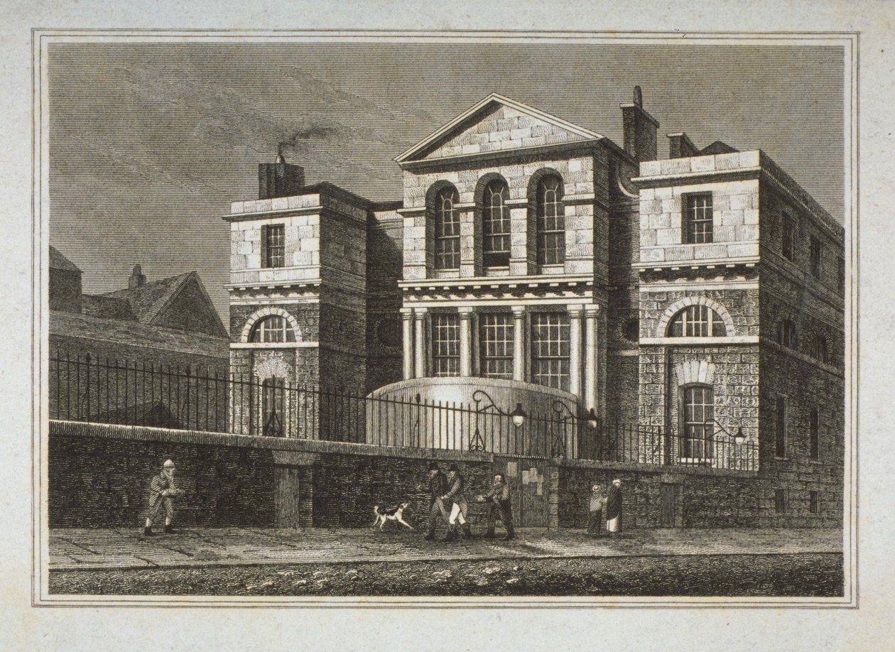 Sessions House的视图，Old Bailey，1812 作者 乔治·谢泼德