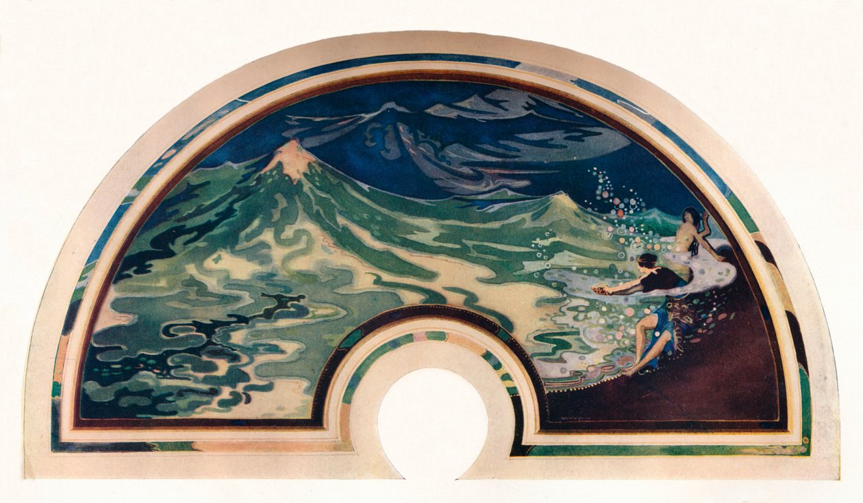 波浪，c1914。 作者 乔治·谢林汉姆