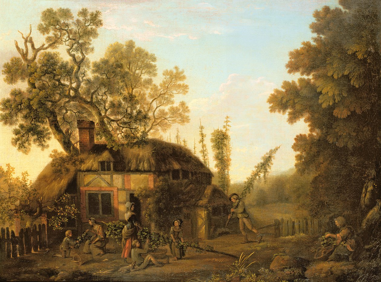 Hop-Picking，c.1760 作者 乔治·史密斯