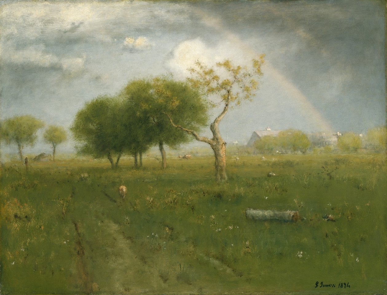 一场夏日淋浴后，1894年 作者 乔治·斯尼尔因内斯