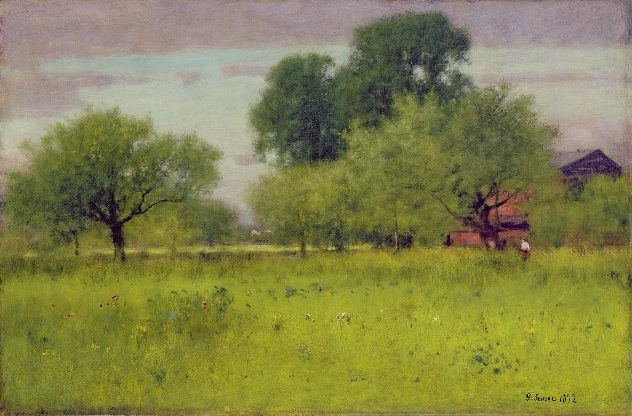 苹果园，1892年 作者 乔治·斯尼尔因内斯