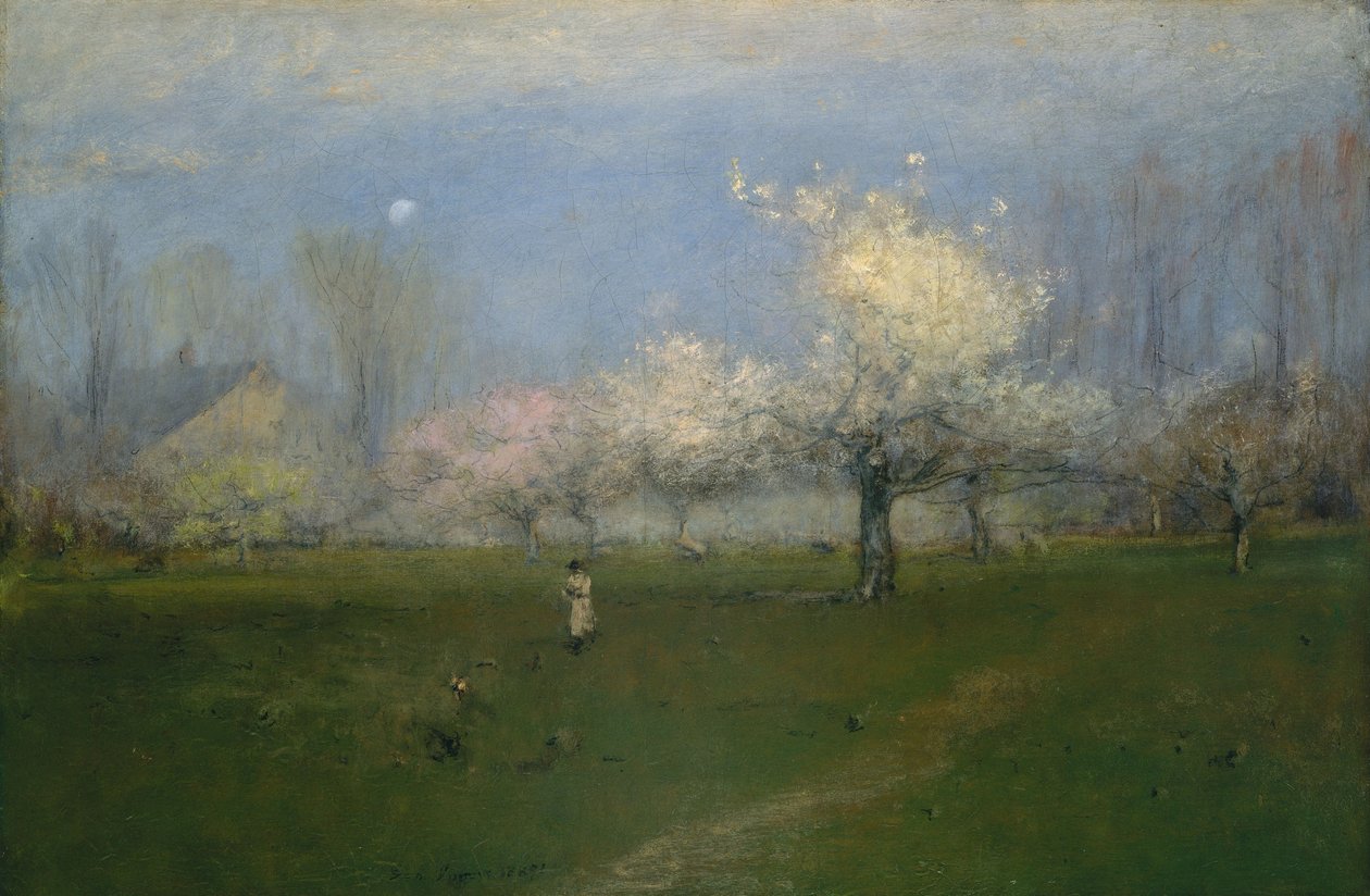 Spring Blossoms，Montclair，New Jersey，c.1891 作者 乔治·斯尼尔因内斯