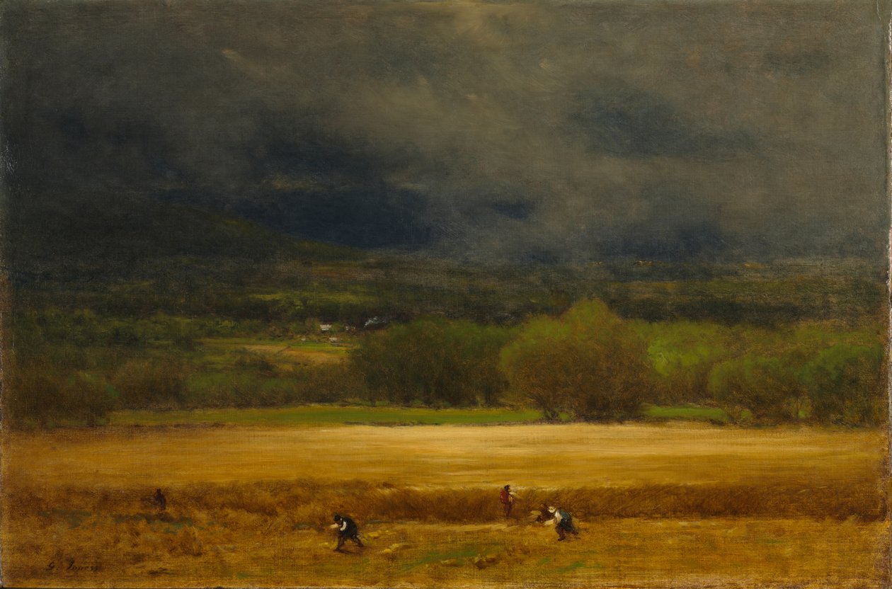 麦田》，约 1875-77 年（布面油画） 作者 乔治·斯尼尔因内斯