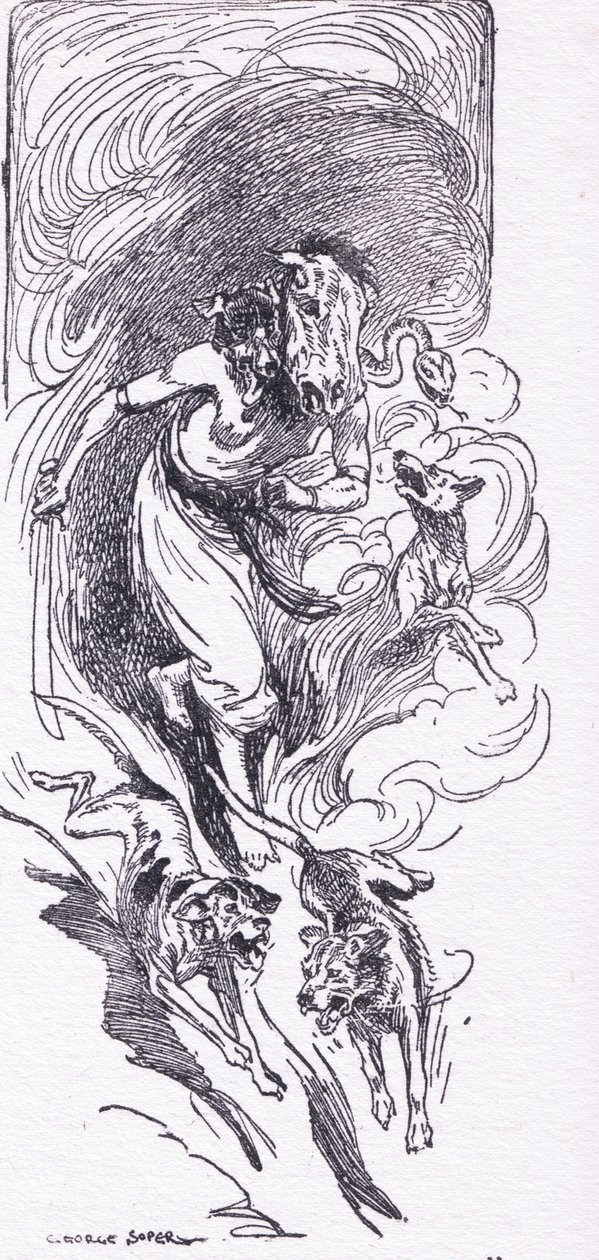 Brimo the wild witch huntress, from The Heroes published by George Allen and Unwin 1929 (litho) 作者 乔治·索珀