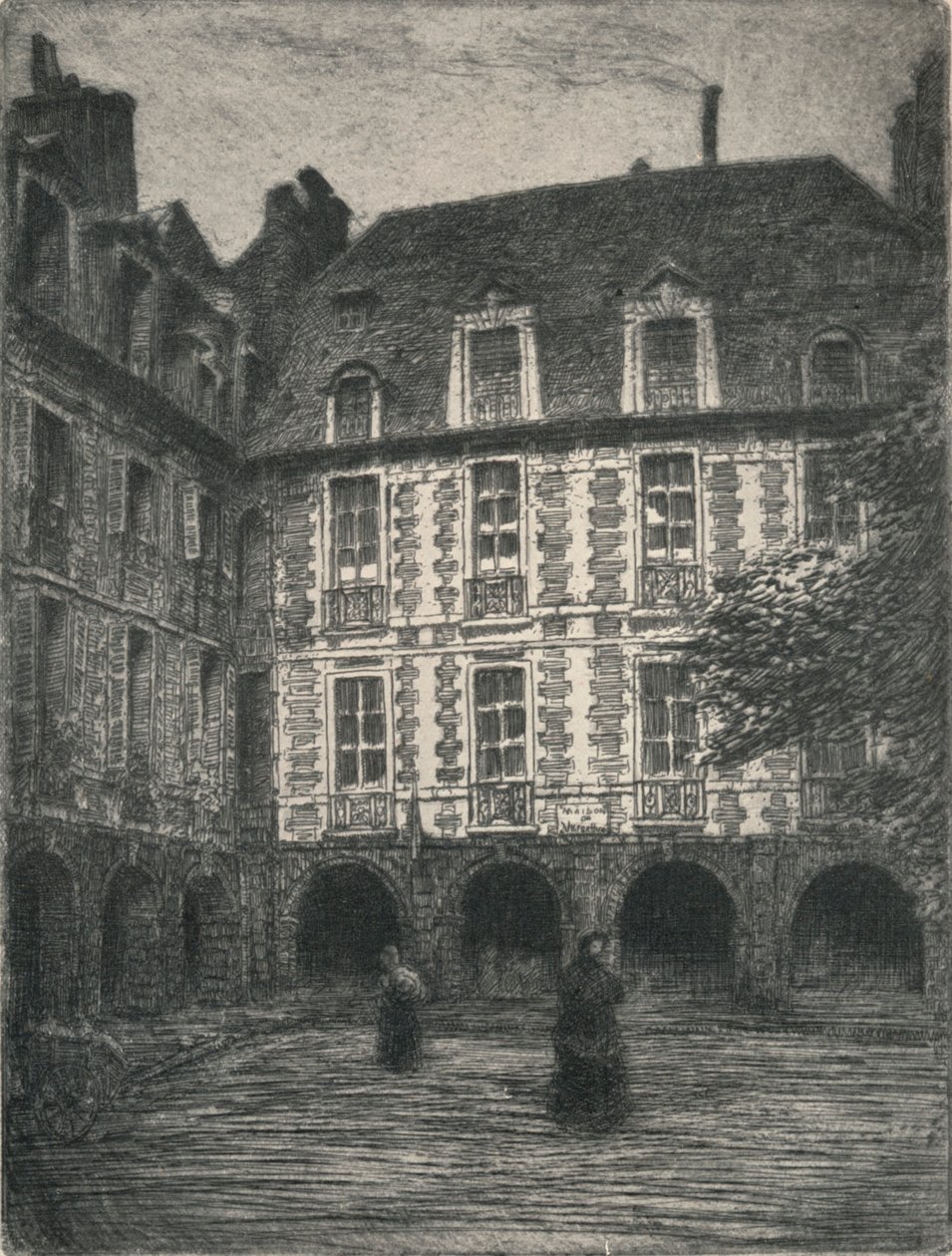 维克多-雨果的房子，孚日广场（Places des Vosges），1915年 作者 乔治·T·普劳曼