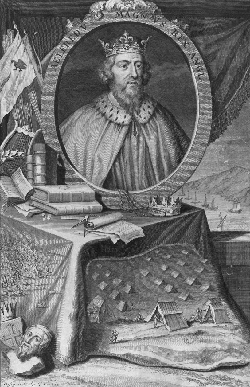 阿尔弗雷德国王（King Alfred），1733年。 作者 乔治·维尔图