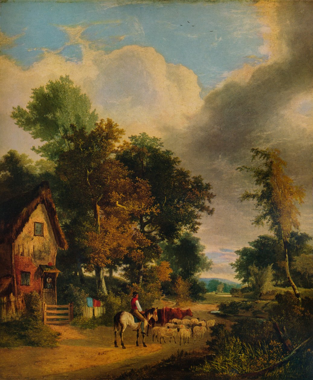 格罗夫场景，诺里奇，c1827，1938年 作者 乔治·文森特