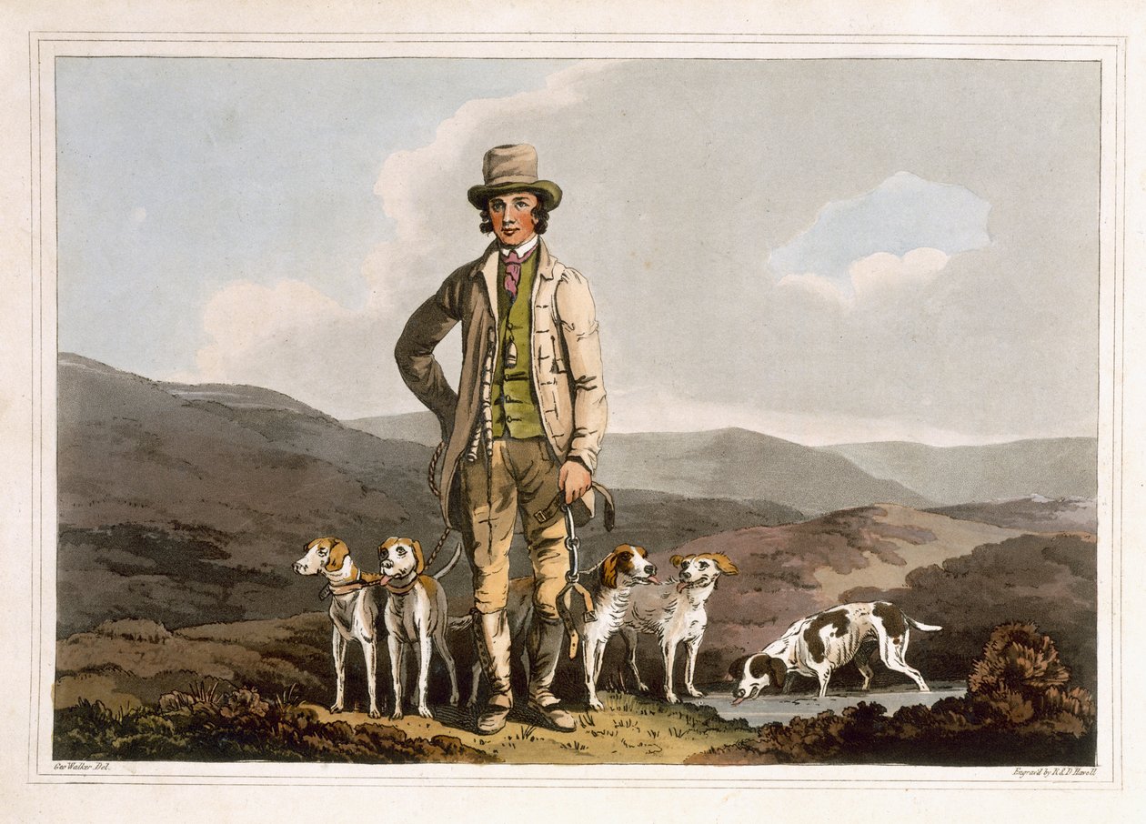 断路器由Robert Havell the Elder雕刻，由利兹罗宾逊和儿子于1814年出版 作者 乔治·沃克