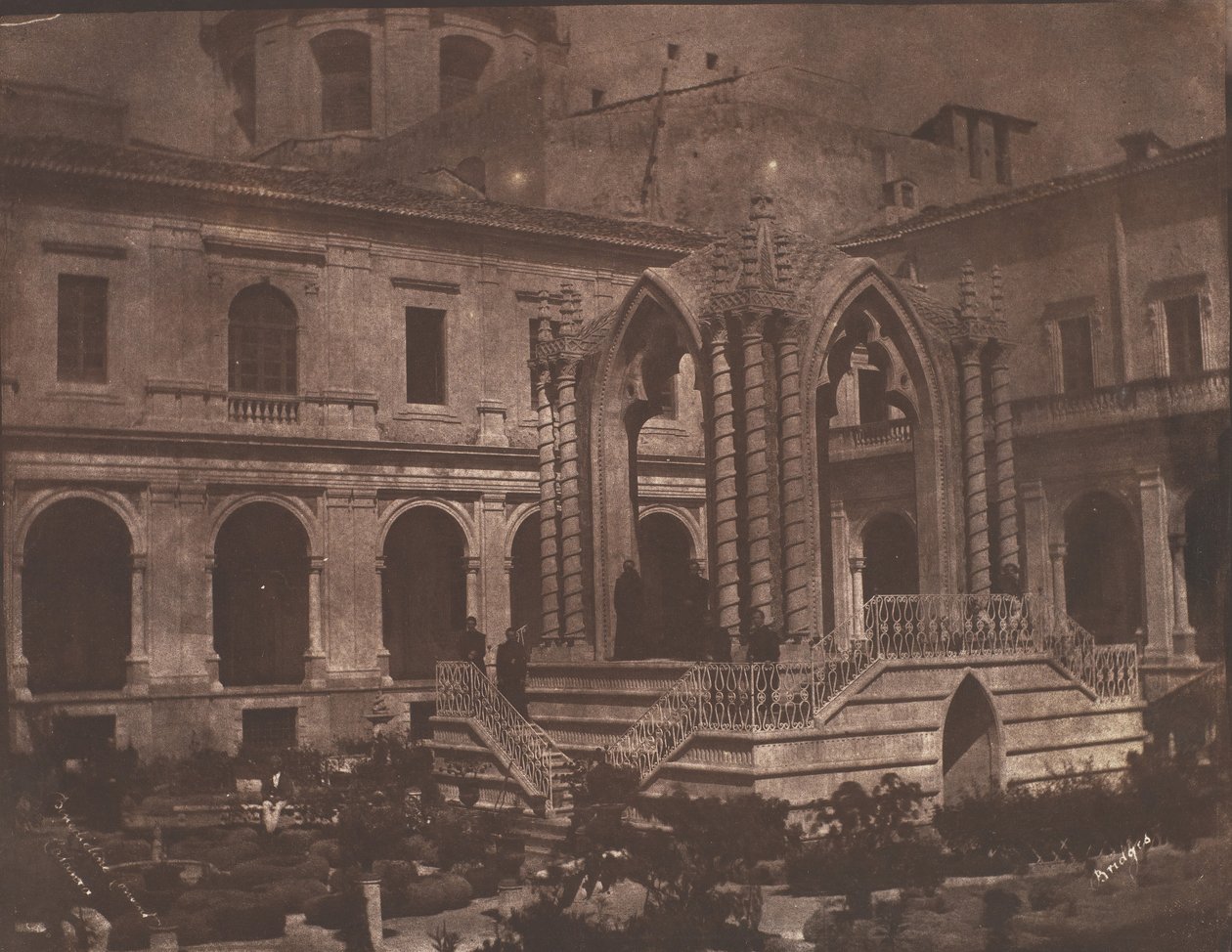 本笃会修道院，卡塔尼亚，1846年。 作者 乔治·威尔逊·布里奇斯