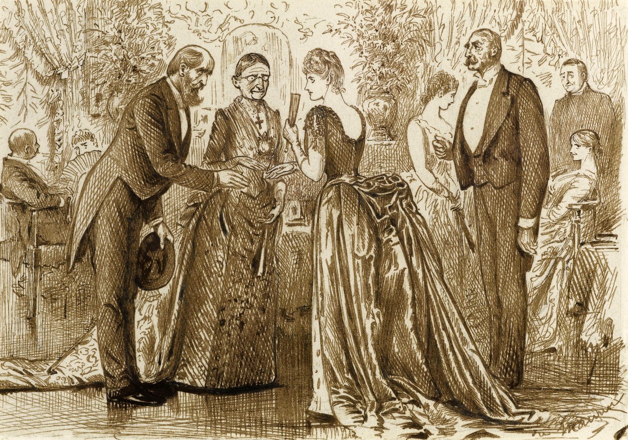 一个人希望表达的东西不同，c.1880 作者 乔治·杜莫里耶