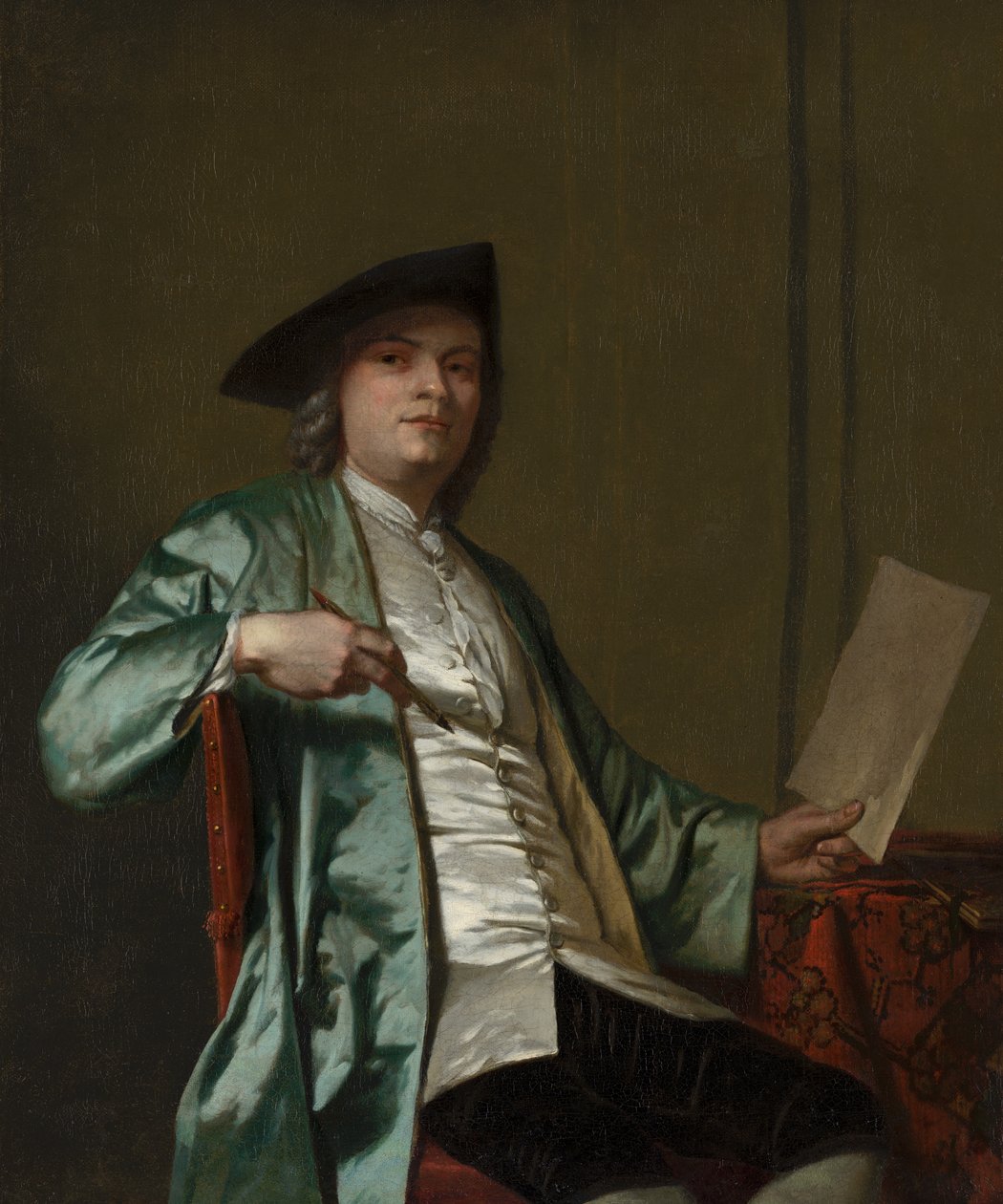 Cornelis Ploos van Amstel的肖像，约1758年 作者 乔治·范德·迈恩