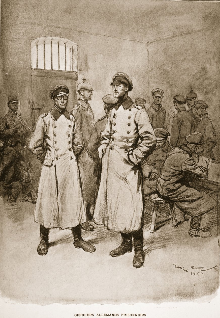 被捕的德国军官，1915年 作者 乔治·贝尔汀·斯科特