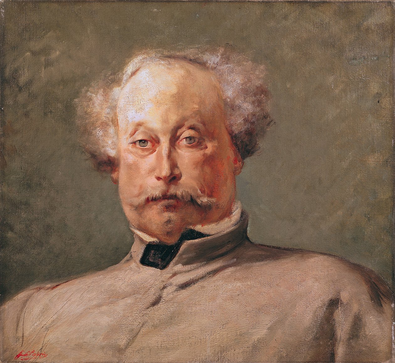 Alexandre Dumas Jr.的肖像（1824-95） 作者 乔治克莱林