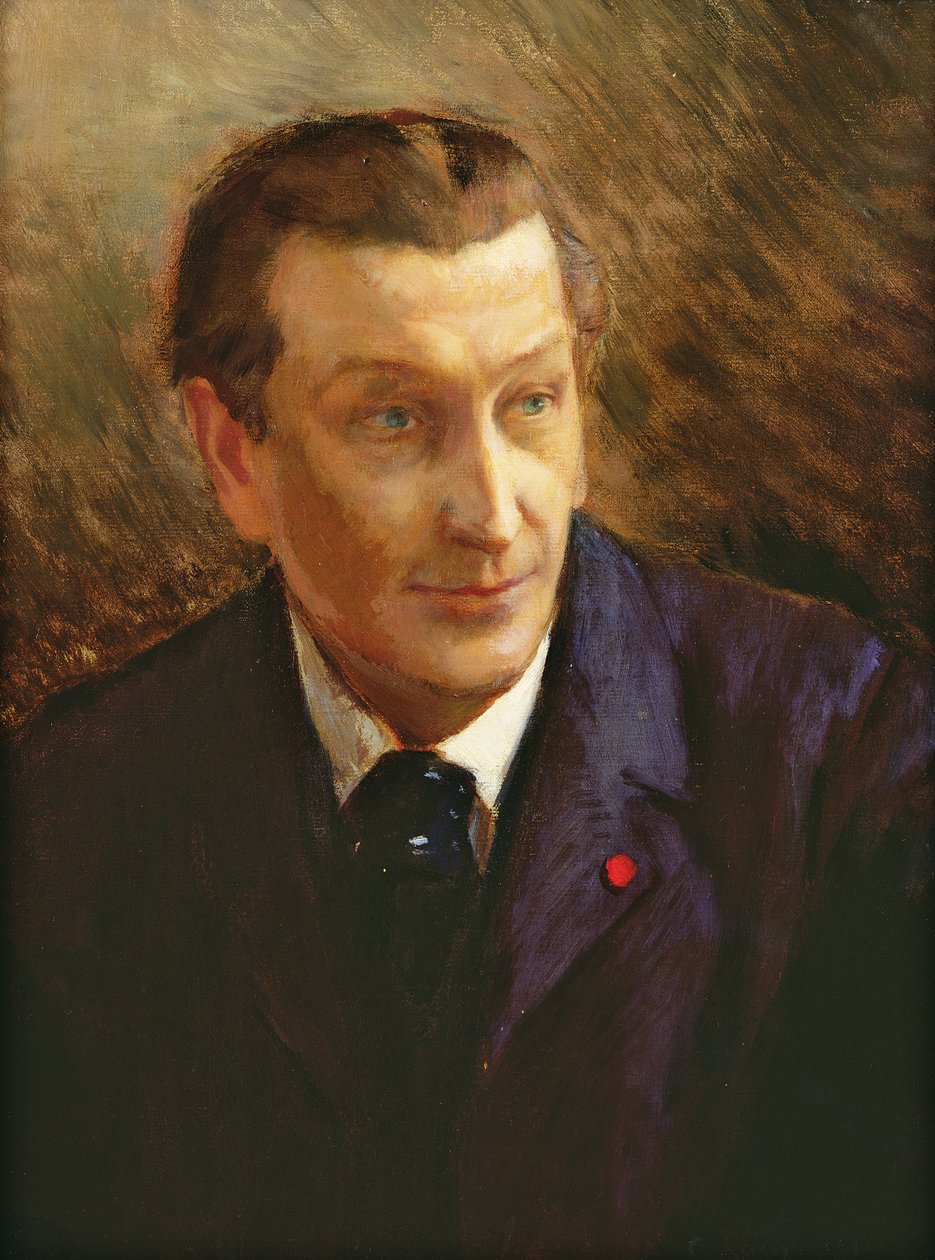 Francois Coppee的肖像（1842-1908） 作者 乔治·玛丽·罗什格罗塞（Georges Marie Rochegrosse）