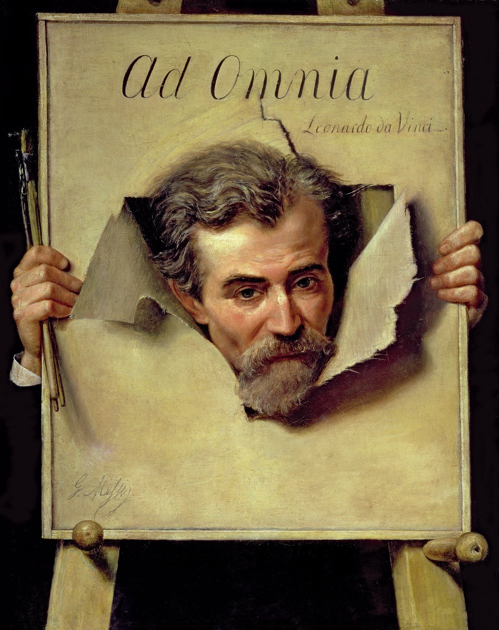 Ad Omnia Leonardo da Vinci，被认为是艺术家的自画像 作者 乔治·梅利斯