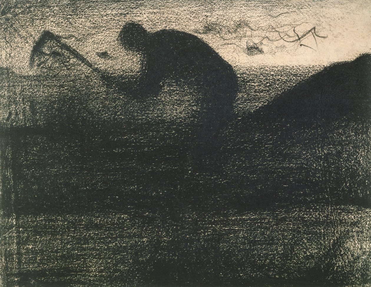 挑选的男人，c.1883（蜡笔比赛） 作者 乔治·苏拉特
