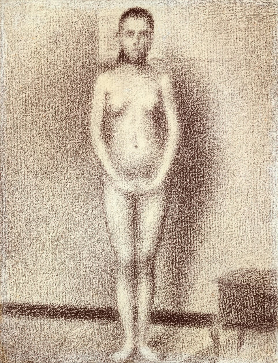 研究Les Posereuses，1886年（纸上的铅笔故事） 作者 乔治·苏拉特