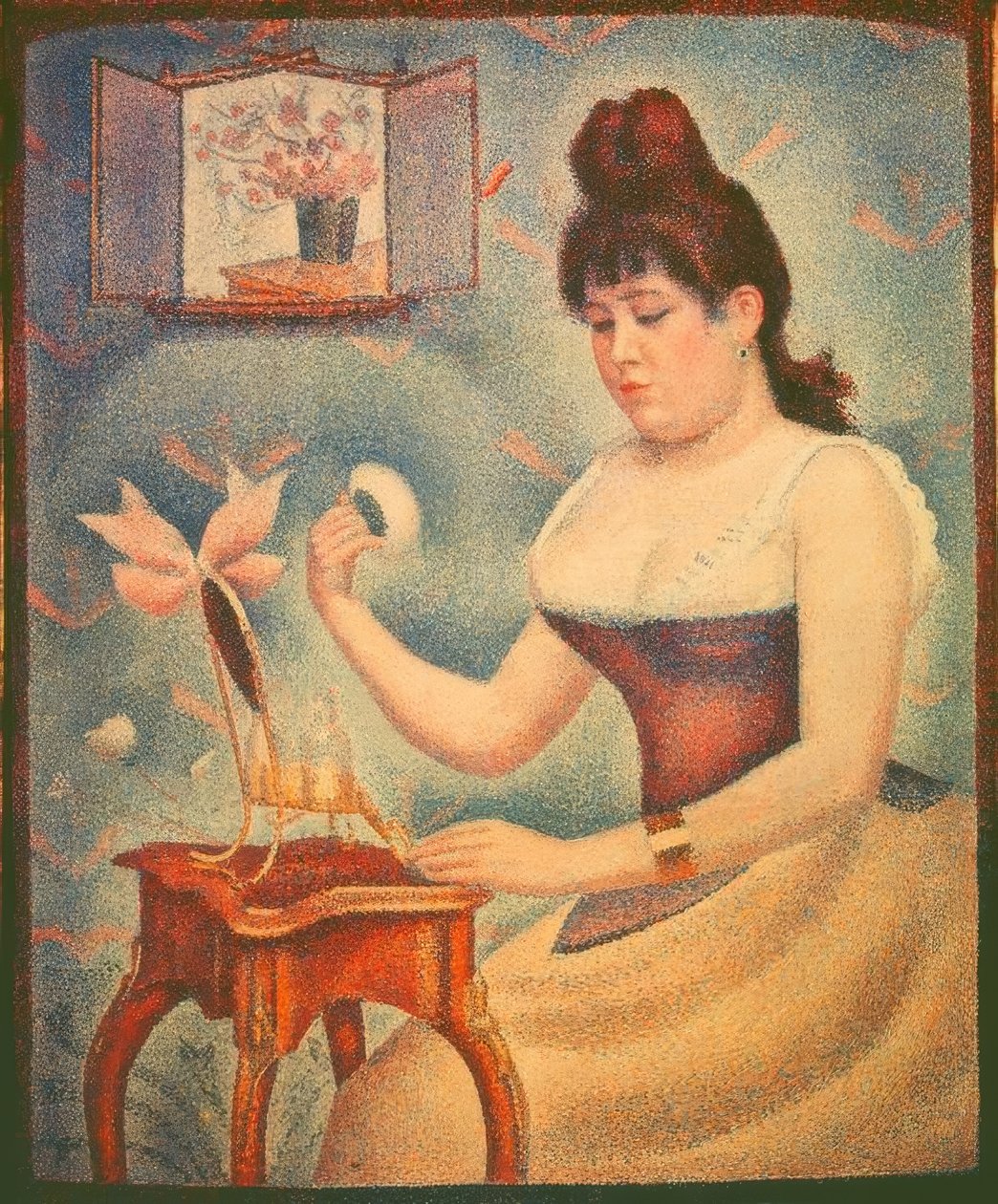herself粉的年轻女子 作者 乔治·苏拉特
