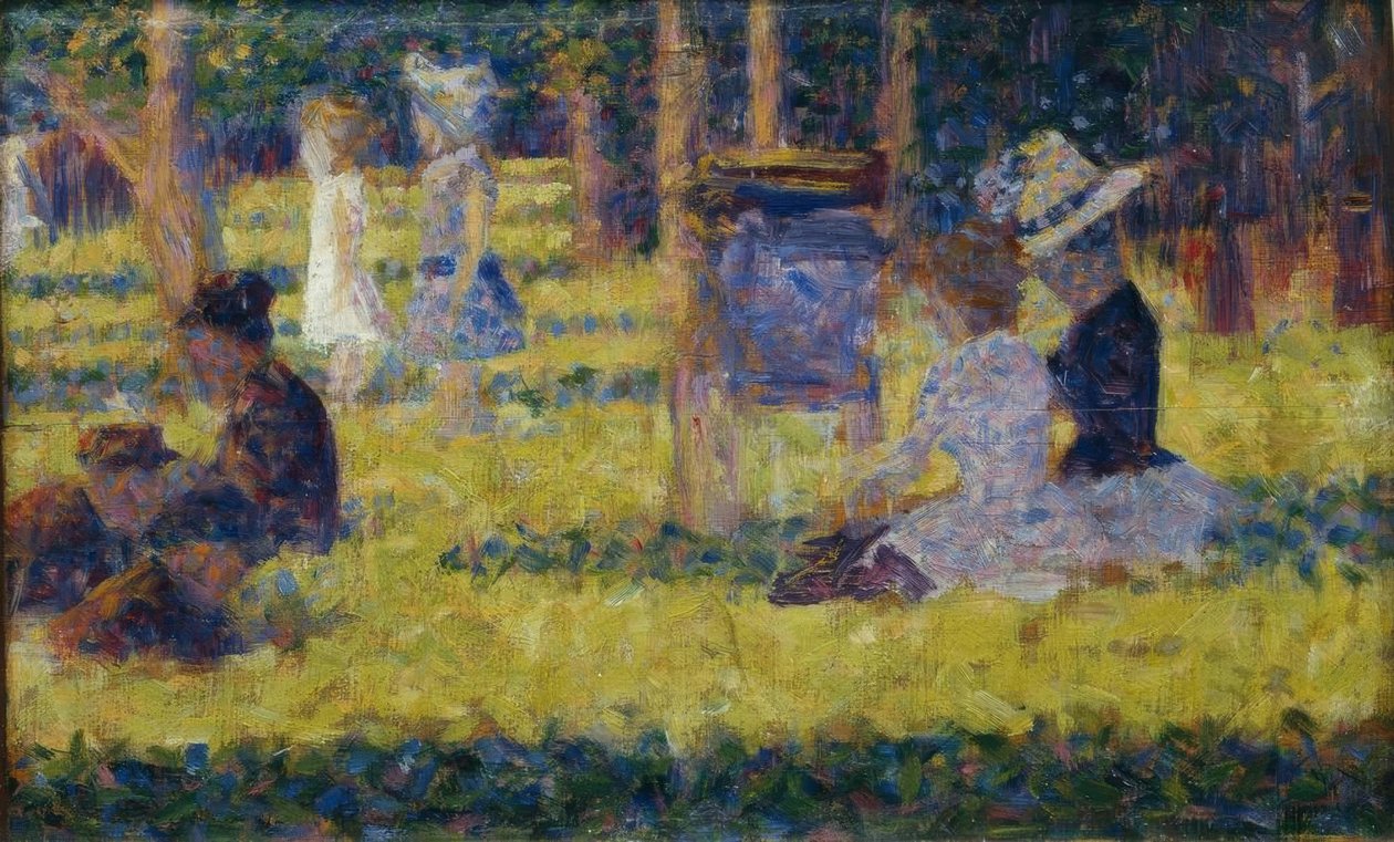 周日下午，在大格兰德·雅特（La Grande Jatte） 作者 乔治·苏拉特