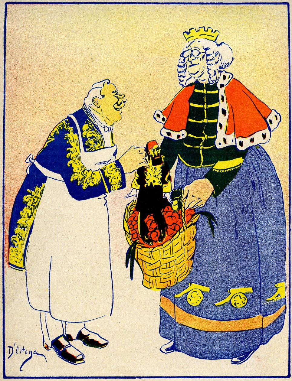 1908年，一名外交官将土耳其交给欧洲照顾。 作者 