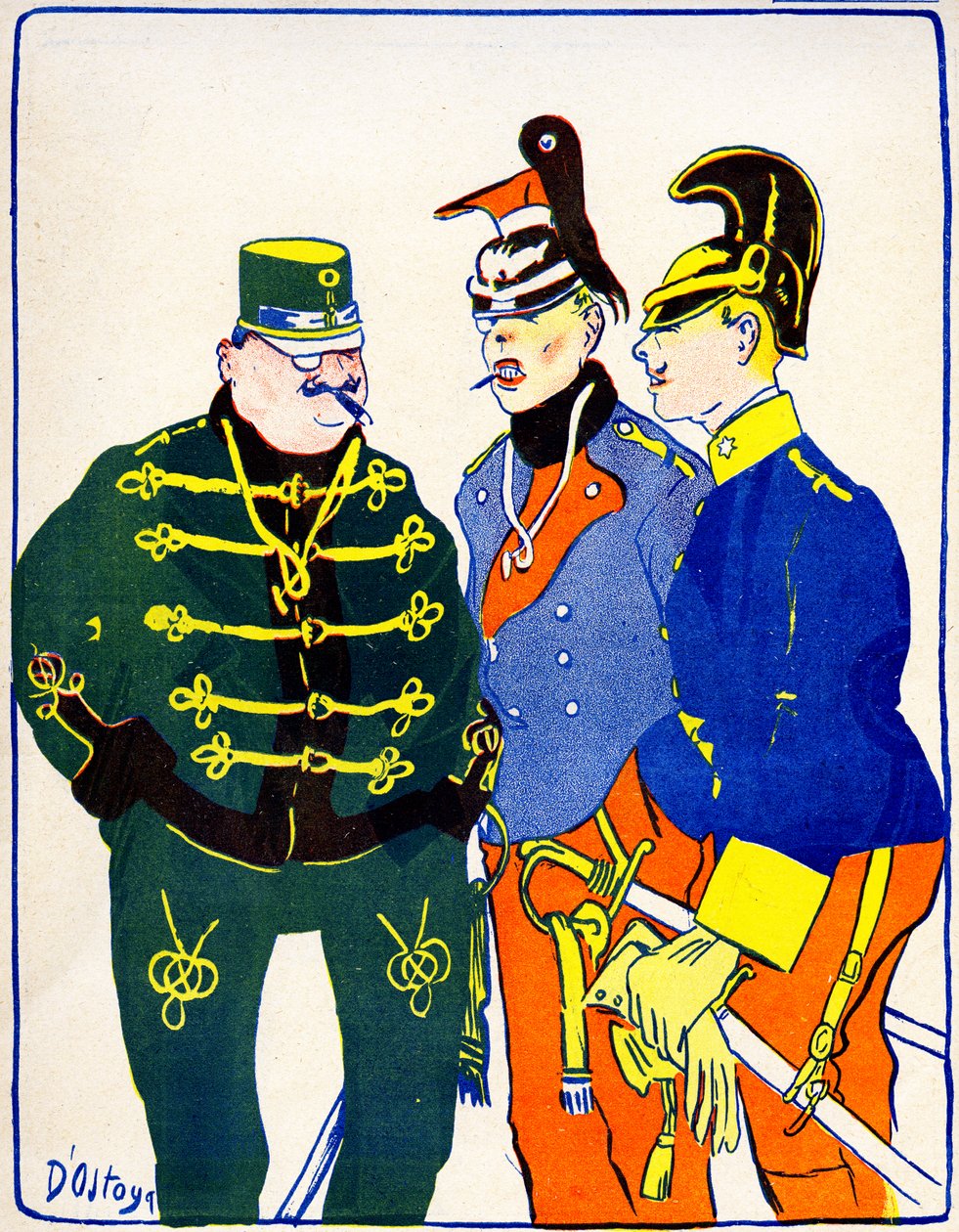 奥地利动员其部队，1908年。 作者 