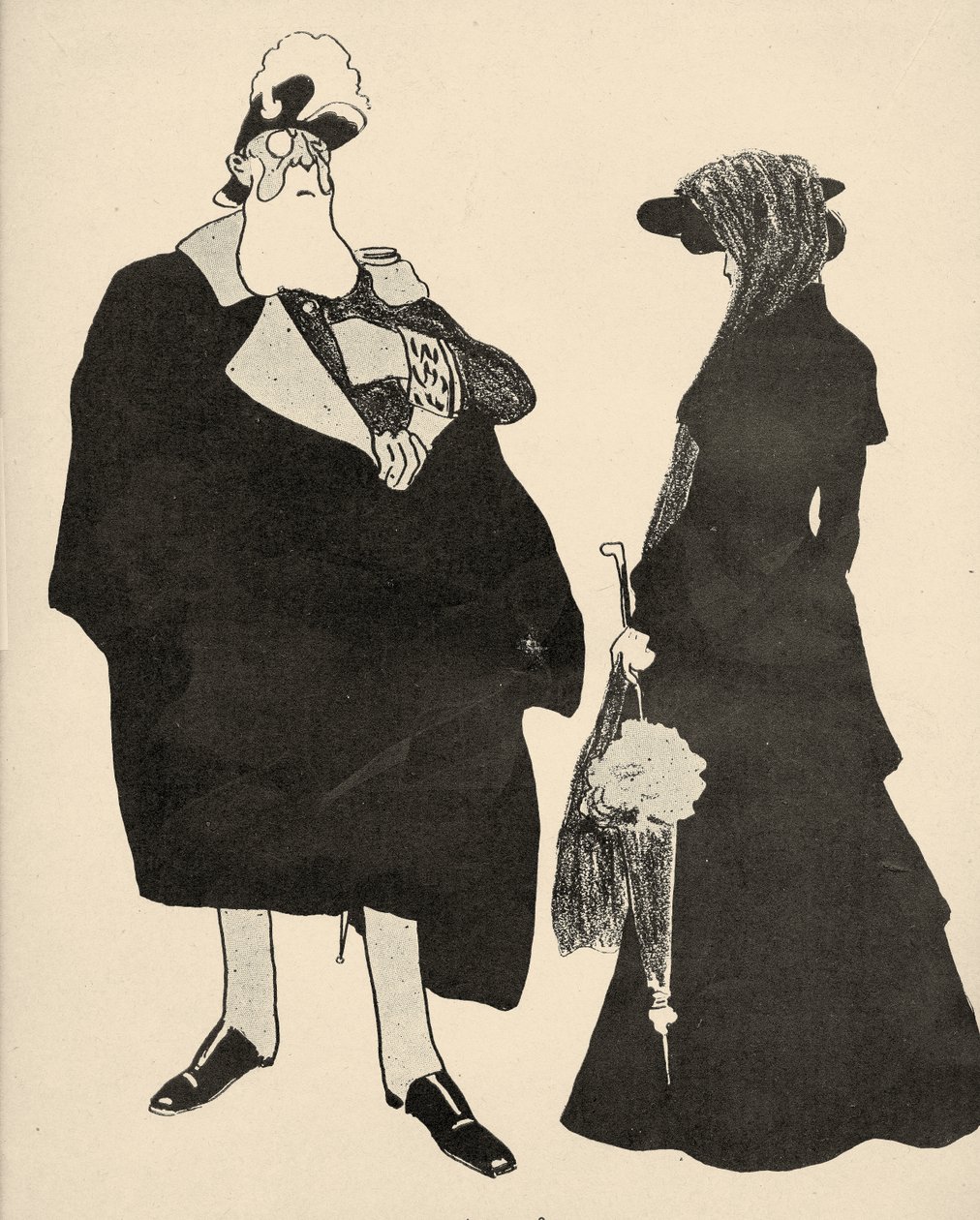 利奥波德二世和他的女儿1904年。 作者 