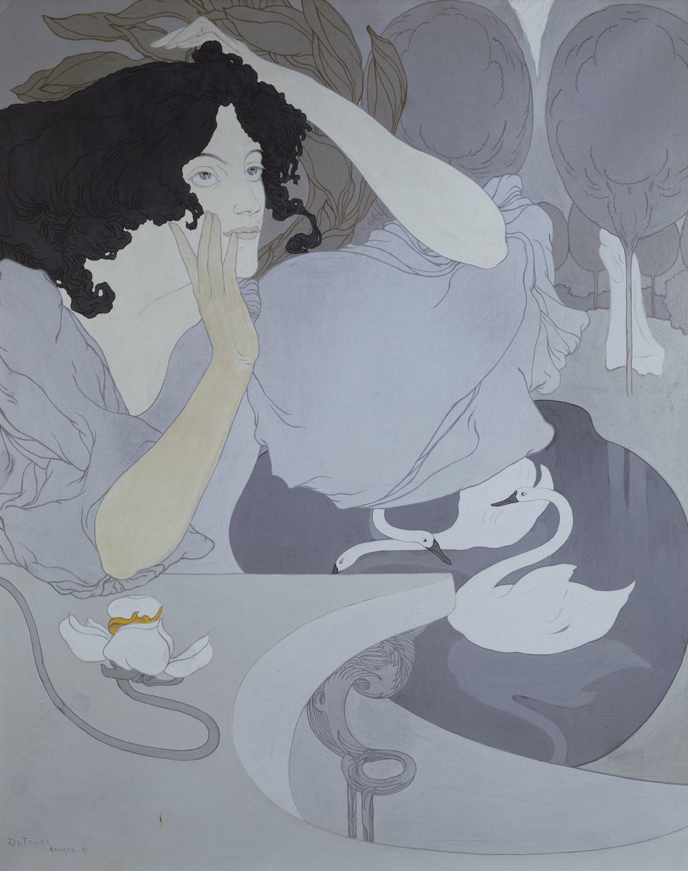 Leda的女儿，1896年 作者 乔治·德菲尔