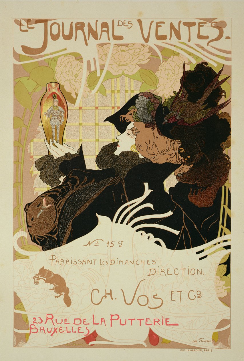 复制海报广告&39;The Journal of Sales&39;，1897 作者 乔治·德菲尔