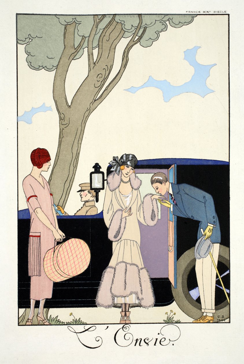 Envy，摘自《Falbalas and Fanfreluches，现在、过去和未来时尚年鉴》 作者 乔治理发师