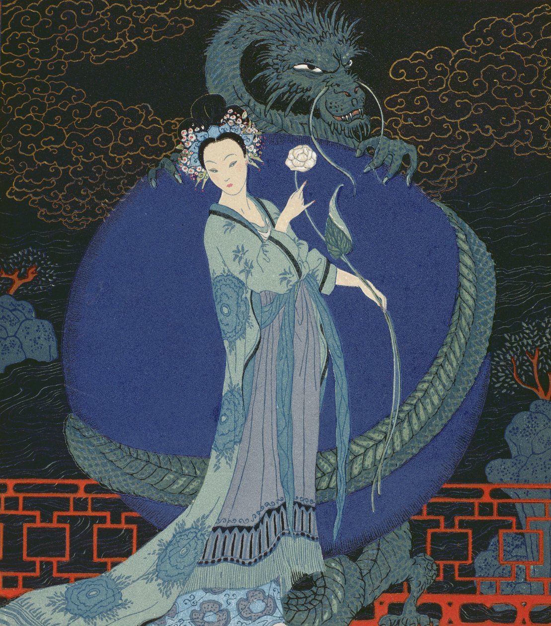 龙女（彩色平版） 作者 乔治理发师