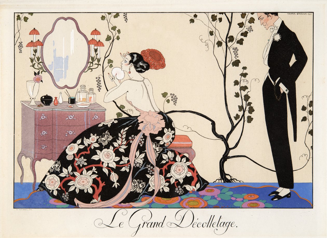 Le Grand Décolletage》，H. Reidel 版画 作者 乔治理发师