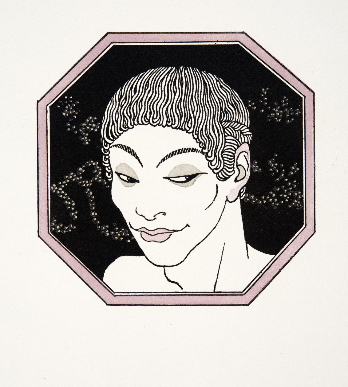 Le Tombeau des Naiades》，插图，选自《比莉蒂丝的歌声》，皮埃尔-路易著，1922 年出版（模板印刷）。1922 年（模板印刷） 作者 乔治理发师