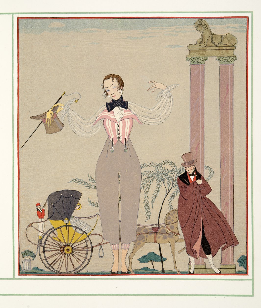 莫平小姐，来自《喜剧人物》，酒吧。 1922 年（模板印刷） 作者 乔治理发师