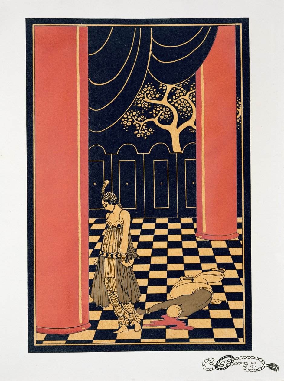 塔玛拉·卡尔萨维纳 (Tamara Karsavina) (1885-1978) 饰演“塔玛尔” 作者 乔治理发师