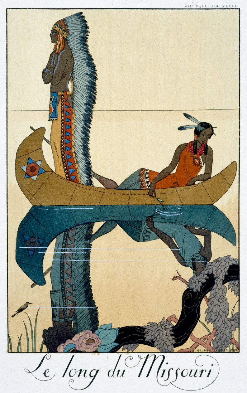 密苏里河的长度》，1922年 作者 乔治理发师