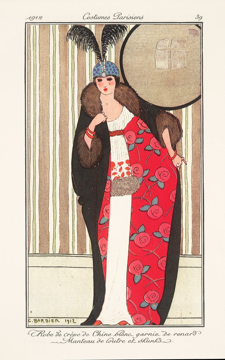 Journal des Dames et des Modes 的女装时尚盘 作者 乔治理发师