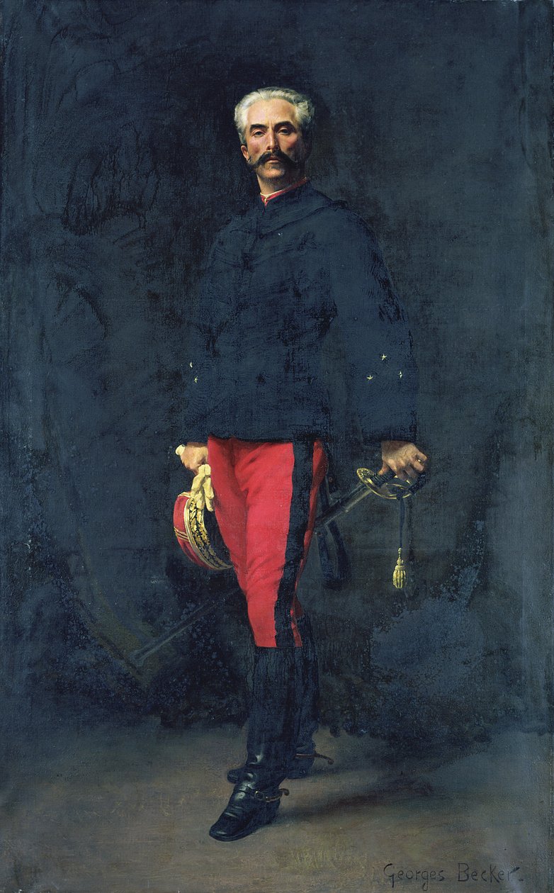Gaston Auguste将军（1830-1909）Marquis de Gallifet 作者 乔治·贝克尔