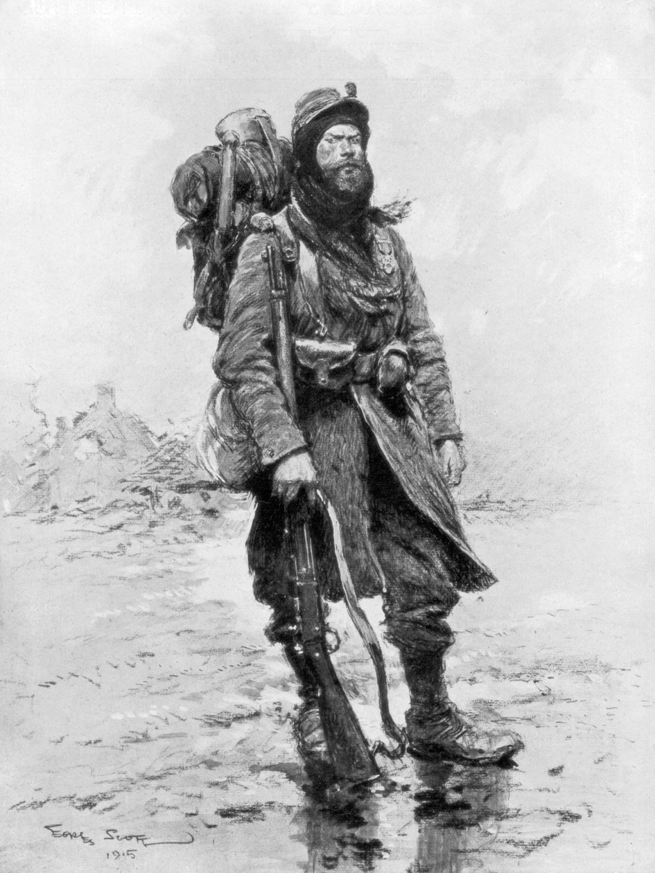 1915年的士兵，原型Poilu，1915年，1926年。 作者 乔治·贝尔汀·斯科特