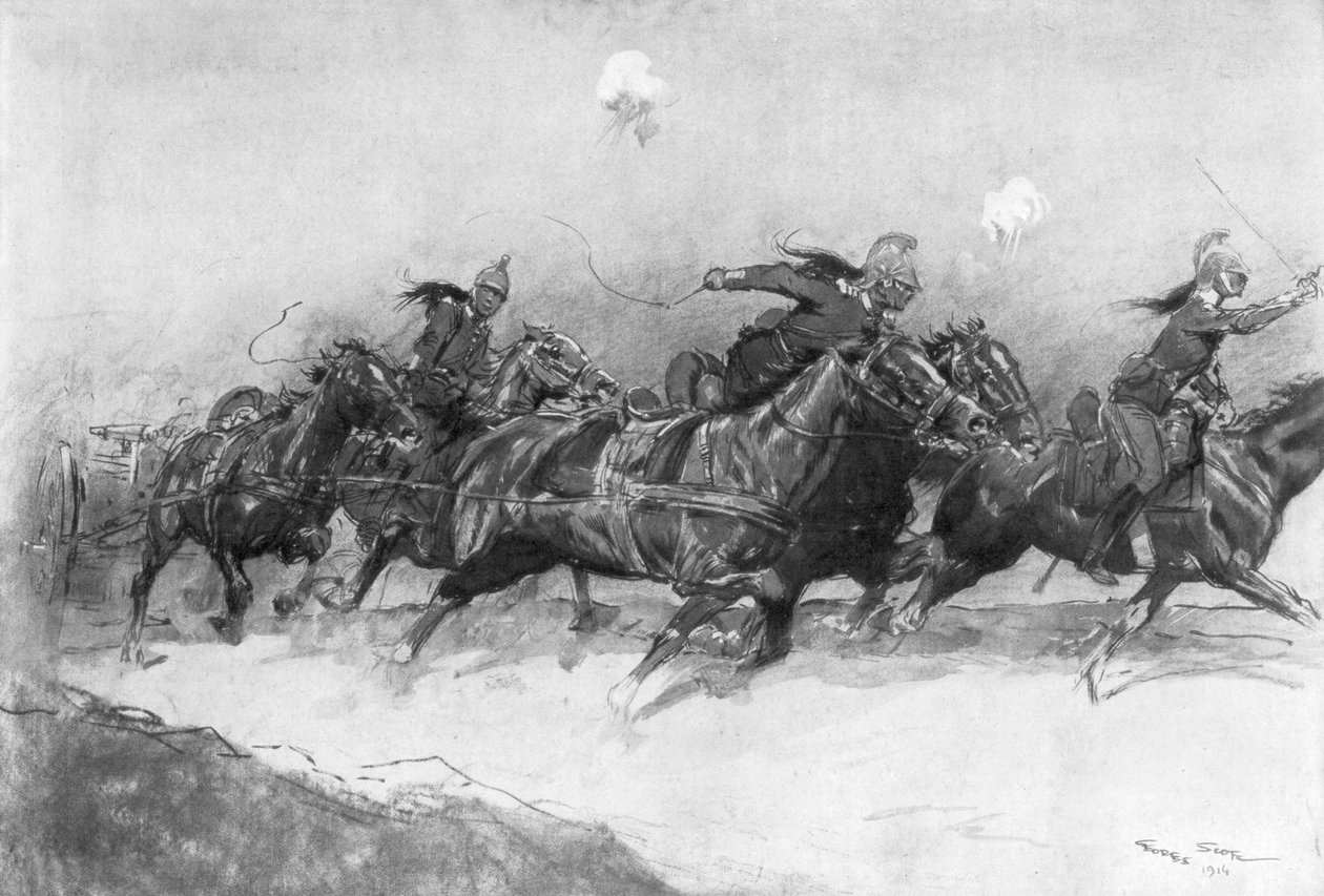 《大火之下》，1914年，1926年。 作者 乔治·贝尔汀·斯科特