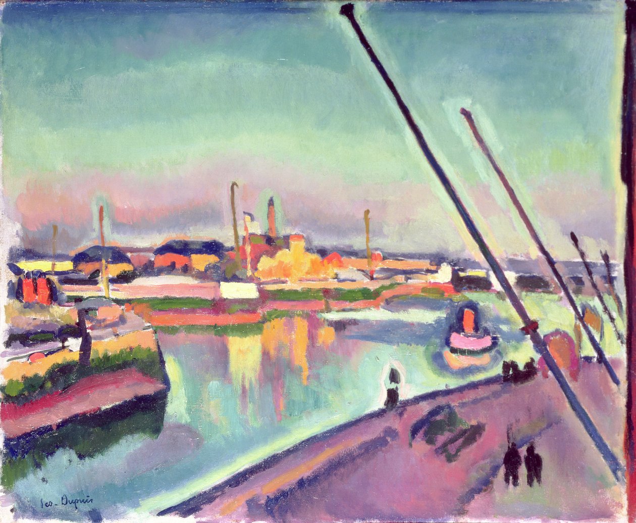 Quai Notre-Dame，勒阿弗尔，1908年 作者 乔治·杜普依斯