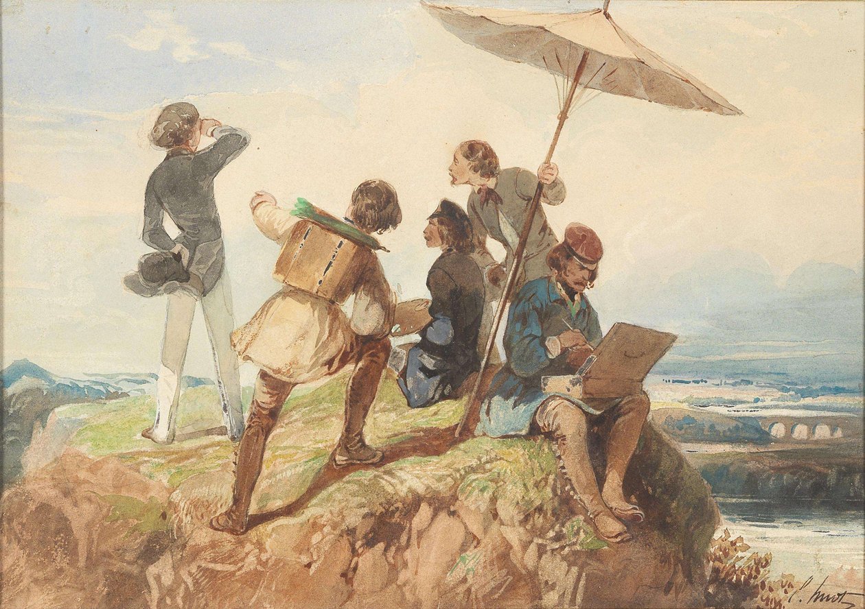 En plein air 画家。 作者 乔治·尤金·霍特